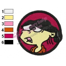 Ed Edd n Eddy Face Embroidery Design 04